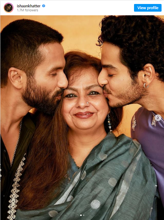 Ishaan Khatter expresses love for mom Neliima as she turns a year older, calls her his ‘voice of reason’